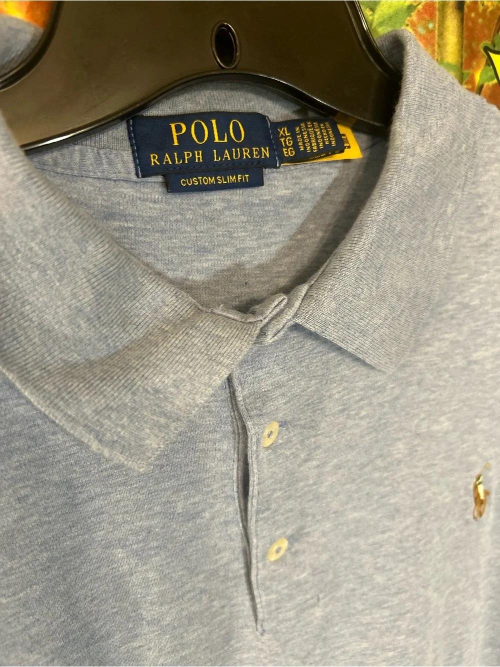 Polo by Ralph Lauren Light Blue Slim Fit Polo | Size: XL